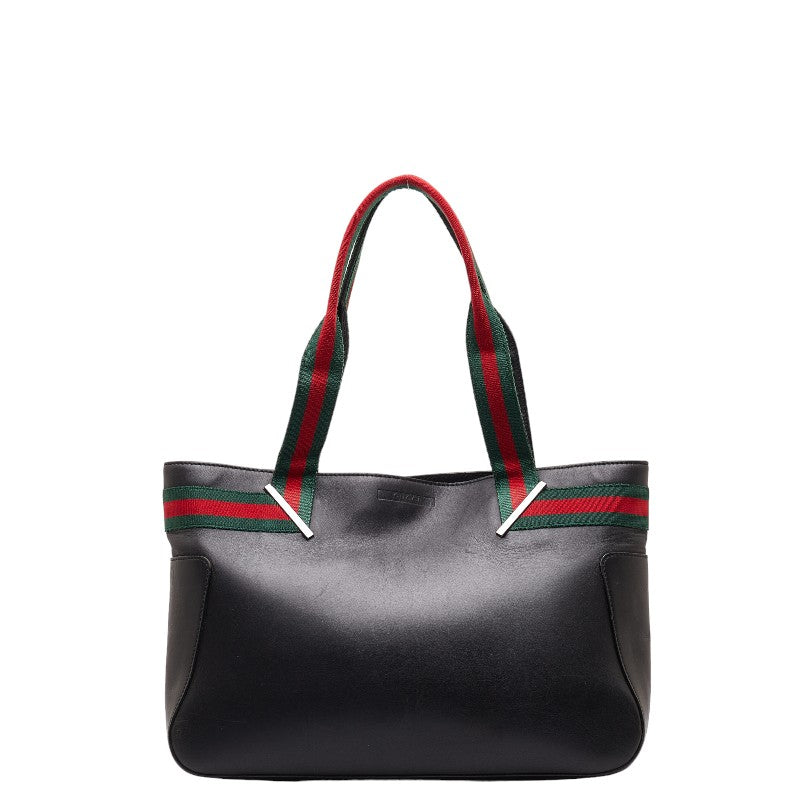 グッチ シェリー ショルダーバッグ トートバッグ 73983 ブラック マルチカラー レザー レディース GUCCI 【中古】