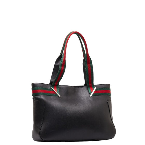グッチ シェリー ショルダーバッグ トートバッグ 73983 ブラック マルチカラー レザー レディース GUCCI 【中古】