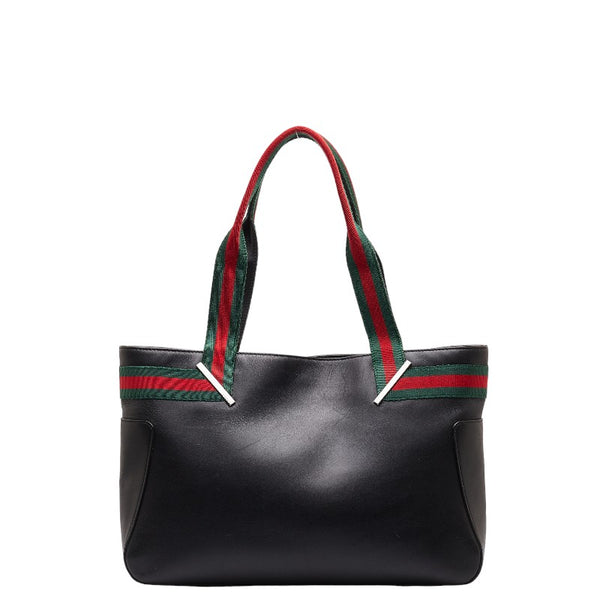 グッチ シェリー ショルダーバッグ トートバッグ 73983 ブラック マルチカラー レザー レディース GUCCI 【中古】