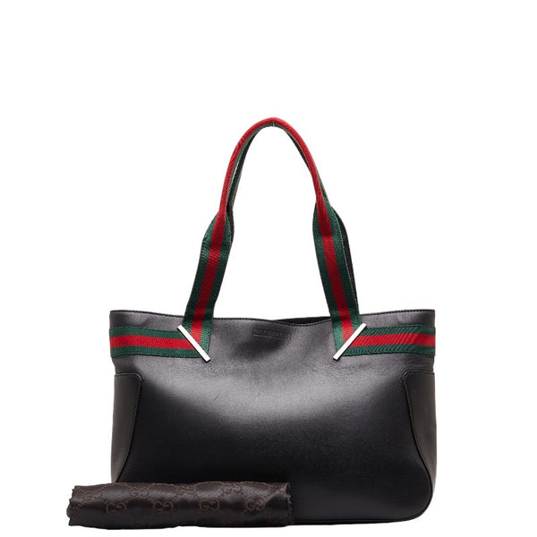 グッチ シェリー ショルダーバッグ トートバッグ 73983 ブラック マルチカラー レザー レディース GUCCI 【中古】