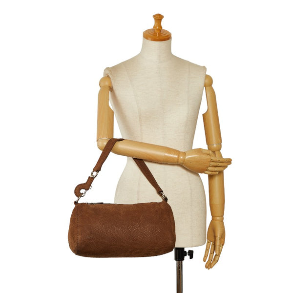 プラダ ハンドバッグ BR1977 ブラウン レザー レディース PRADA 【中古】