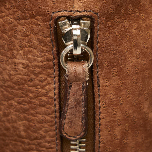 プラダ ハンドバッグ BR1977 ブラウン レザー レディース PRADA 【中古】