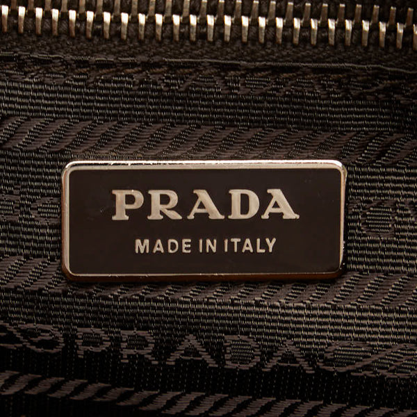 プラダ ハンドバッグ BR1977 ブラウン レザー レディース PRADA 【中古】