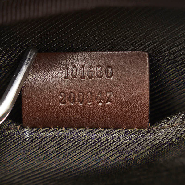 グッチ GGスプリーム 斜め掛け ショルダーバッグ 101680 ブラウン ベージュ PVC レザー レディース GUCCI 【中古】