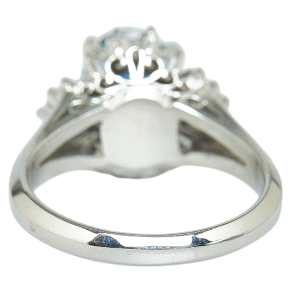 Pt900 プラチナ サファイア1.76ct ダイヤ0.50ct リング 指輪 レディース 10.5号 【中古】