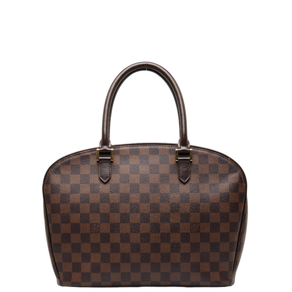 ルイ ヴィトン ダミエ サリア オリゾンタル ハンドバッグ N51282 ブラウン PVC レザー レディース LOUIS VUITTON 【中古】