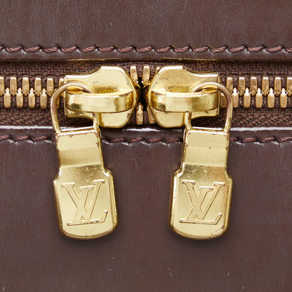 ルイ ヴィトン ダミエ サリア オリゾンタル ハンドバッグ N51282 ブラウン PVC レザー レディース LOUIS VUITTON 【中古】