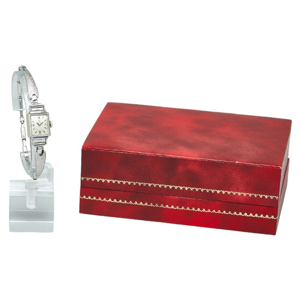 オメガ 腕時計 手巻き シルバー文字盤 K14WG ホワイトゴールド レディース OMEGA 【中古】