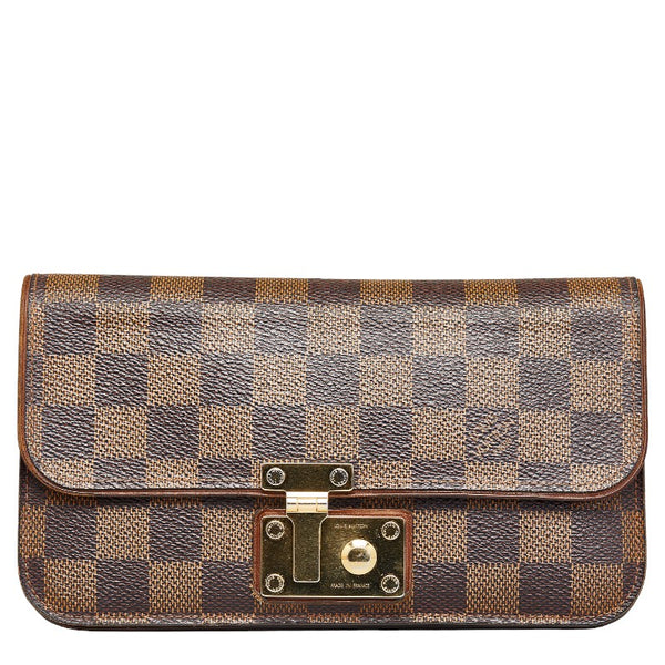 ルイ ヴィトン ダミエ ポルトフォイユ アスコット 長財布 N63171 エベヌ ブラウン PVC レディース LOUIS VUITTON 【中古】
