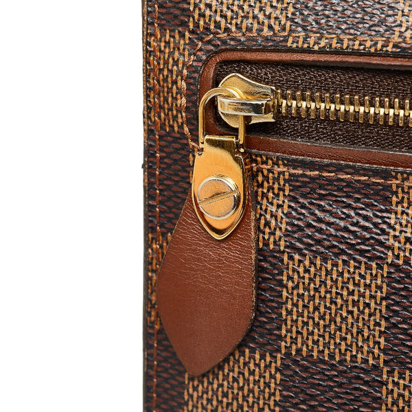 ルイ ヴィトン ダミエ ポルトフォイユ アスコット 長財布 N63171 エベヌ ブラウン PVC レディース LOUIS VUITTON 【中古】