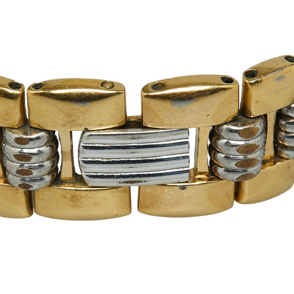 クリスチャンディオール オクタゴン 腕時計 48.153 クオーツ グレー文字盤 メッキ ステンレススチール レディース Christian Dior 【中古】