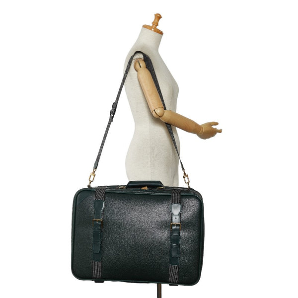 ルイ ヴィトン タイガ サテライト53 キャリーバッグ スーツケース M30094 エピセア グリーン レザー メンズ LOUIS VUITTON 【中古】