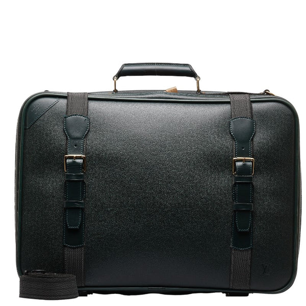 ルイ ヴィトン タイガ サテライト53 キャリーバッグ スーツケース M30094 エピセア グリーン レザー メンズ LOUIS VUITTON 【中古】