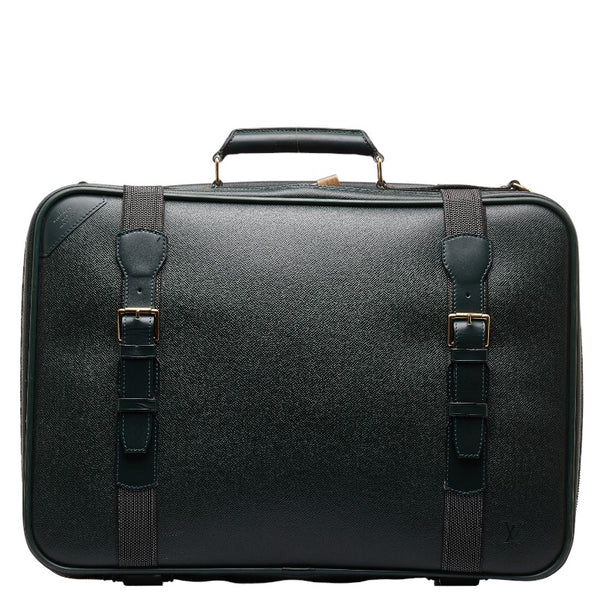 ルイ ヴィトン タイガ サテライト53 キャリーバッグ スーツケース M30094 エピセア グリーン レザー メンズ LOUIS VUITTON 【中古】
