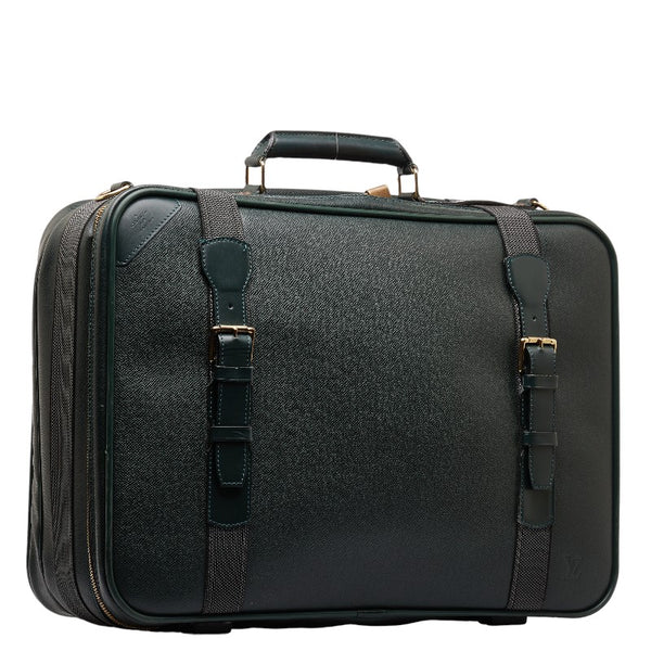 ルイ ヴィトン タイガ サテライト53 キャリーバッグ スーツケース M30094 エピセア グリーン レザー メンズ LOUIS VUITTON 【中古】