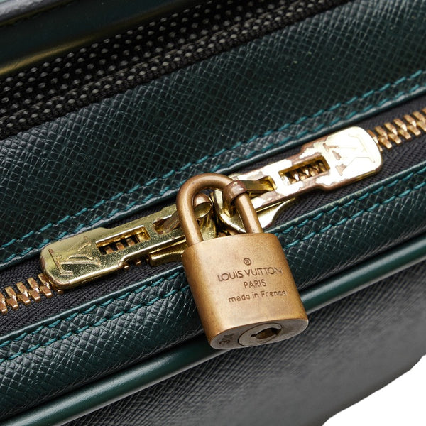 ルイ ヴィトン タイガ サテライト53 キャリーバッグ スーツケース M30094 エピセア グリーン レザー メンズ LOUIS VUITTON 【中古】