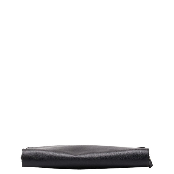 グッチ ビジネスバッグ ブリーフケース ブラック レザー メンズ GUCCI 【中古】