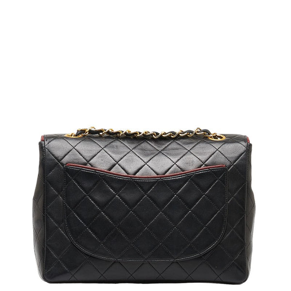 シャネル マトラッセ ココマーク チェーンショルダーバッグ ブラック ゴールド レザー レディース CHANEL 【中古】