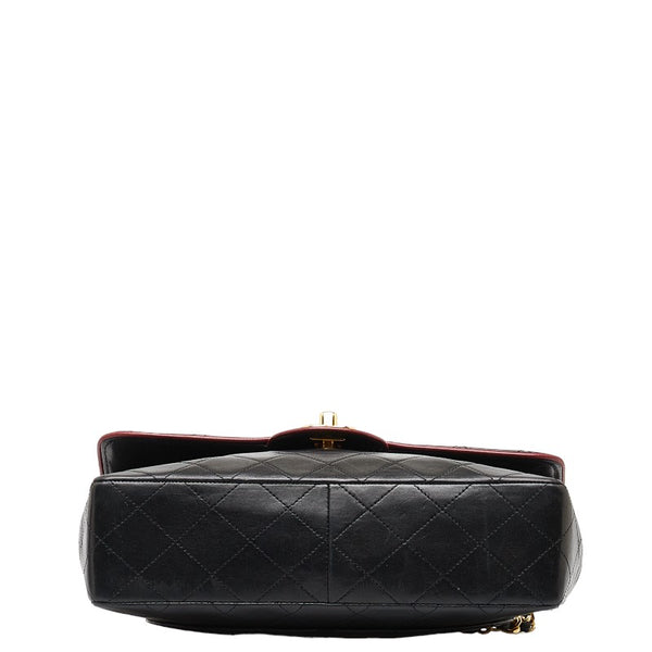 シャネル マトラッセ ココマーク チェーンショルダーバッグ ブラック ゴールド レザー レディース CHANEL 【中古】