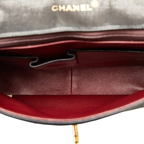 シャネル マトラッセ ココマーク チェーンショルダーバッグ ブラック ゴールド レザー レディース CHANEL 【中古】