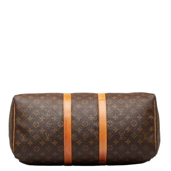 ルイ ヴィトン モノグラム キ－ポル 45 ボストンバッグ トラベルバッグ  M41428 ブラウン PVC レザー レディース LOUIS VUITTON 【中古】