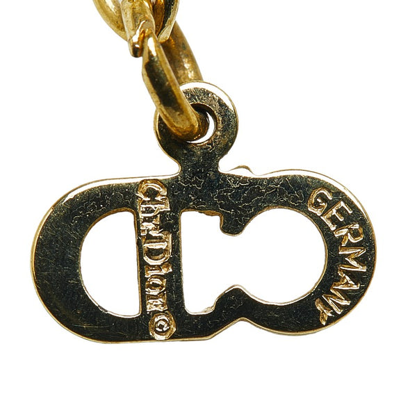 ディオール CDロゴ モチーフ ネックレス ゴールド メッキ レディース Dior 【中古】