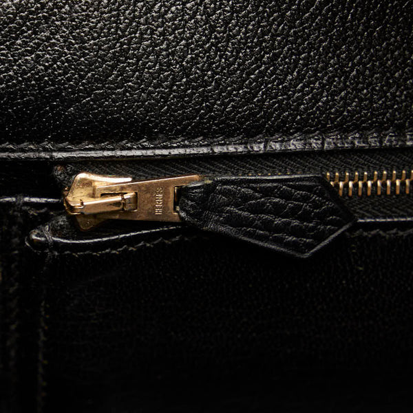 エルメス バーキン 40 ハンドバッグ ブラック アルデンヌ レディース HERMES 【中古】