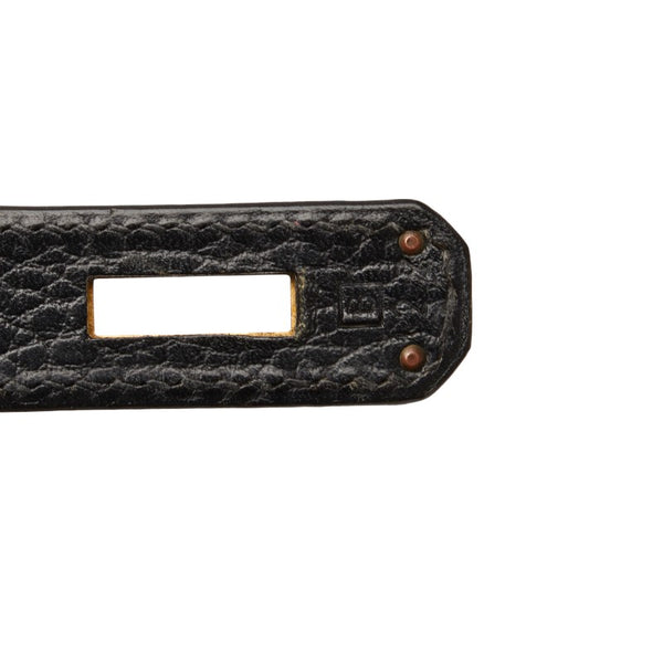 エルメス バーキン 40 ハンドバッグ ブラック アルデンヌ レディース HERMES 【中古】