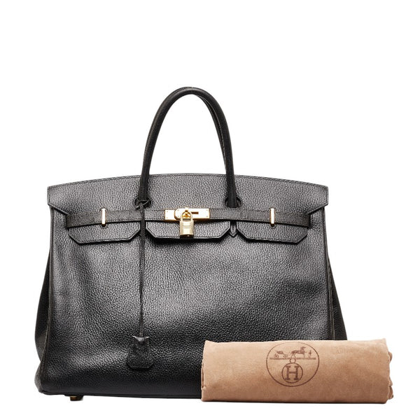 エルメス バーキン 40 ハンドバッグ ブラック アルデンヌ レディース HERMES 【中古】