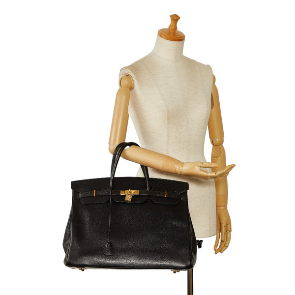 エルメス バーキン 40 ハンドバッグ ブラック アルデンヌ レディース HERMES 【中古】