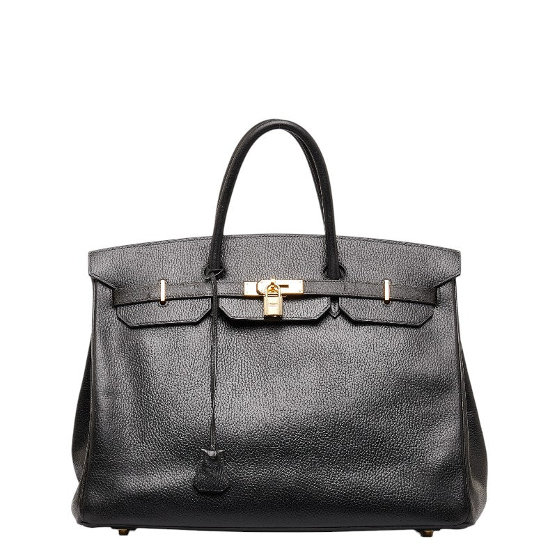 エルメス バーキン 40 ハンドバッグ ブラック アルデンヌ レディース HERMES 【中古】