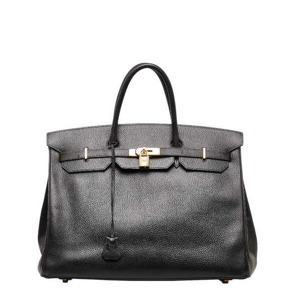 エルメス バーキン 40 ハンドバッグ ブラック アルデンヌ レディース HERMES 【中古】