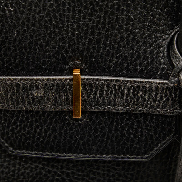 エルメス バーキン 40 ハンドバッグ ブラック アルデンヌ レディース HERMES 【中古】