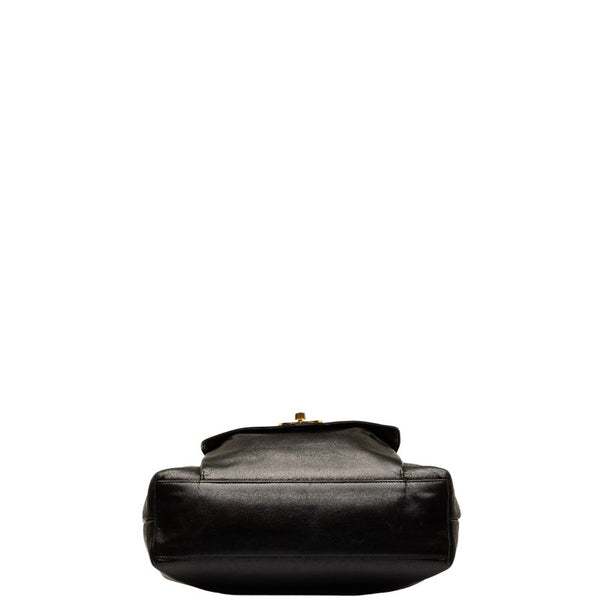 シャネル ココマーク ココボール チェーン トートバッグ ショルダーバッグ ブラック ラムスキン レディース CHANEL 【中古】