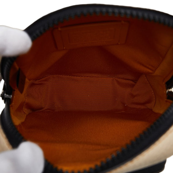 コーチ コラボ スヌーピー ウッドストック トラックパック ショルダーバッグ ボディバッグ CE602 アイボリー ホワイト レザー レディース COACH 【中古】