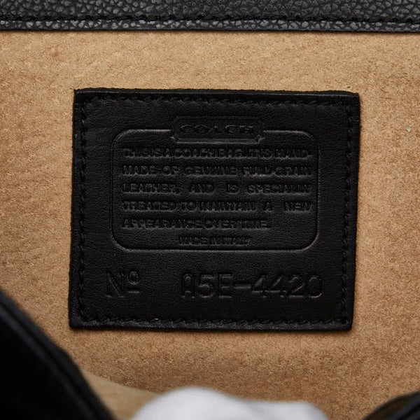 コーチ オールドコーチ ハンドバッグ ショルダーバッグ 2WAY 4420 ブラック レザー レディース COACH 【中古】