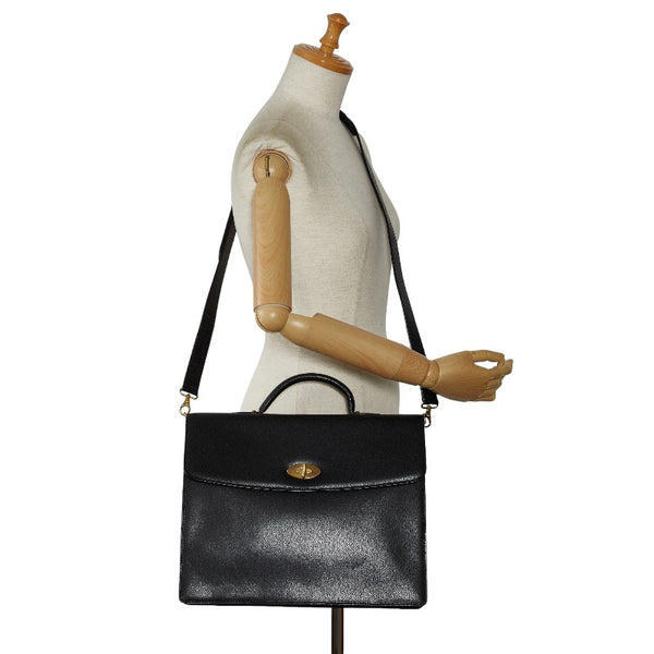 コーチ オールドコーチ ハンドバッグ ショルダーバッグ 2WAY 4420 ブラック レザー レディース COACH 【中古】