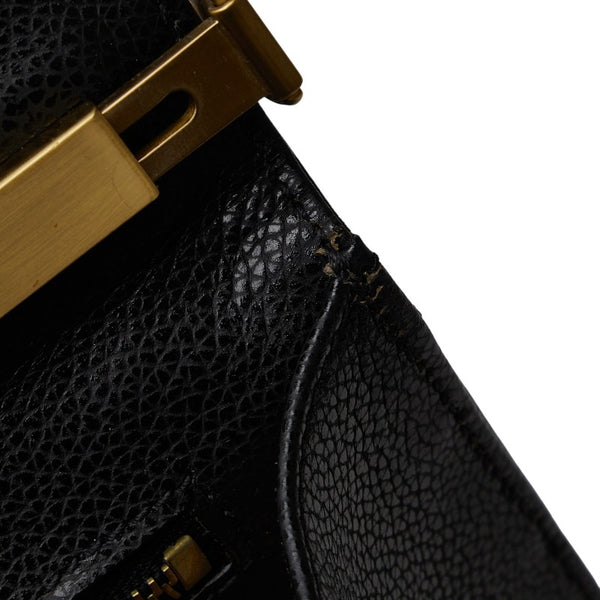 コーチ オールドコーチ ハンドバッグ ショルダーバッグ 2WAY 4420 ブラック レザー レディース COACH 【中古】