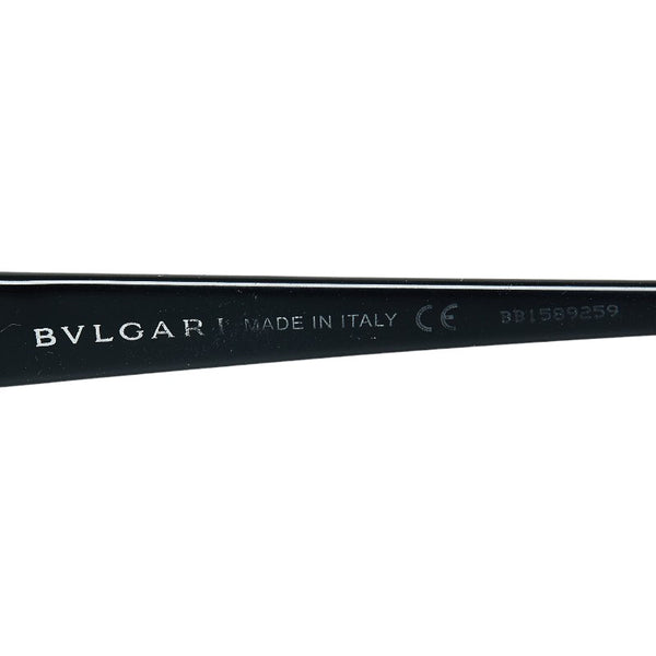 ブルガリ パレンテシ ラインストーン メガネ 461-B ブラック マルチカラー プラスチック レディース BVLGARI 【中古】