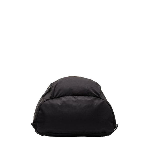プラダ 三角ロゴプレート リュック バックパック ブラック ナイロン レザー レディース PRADA 【中古】