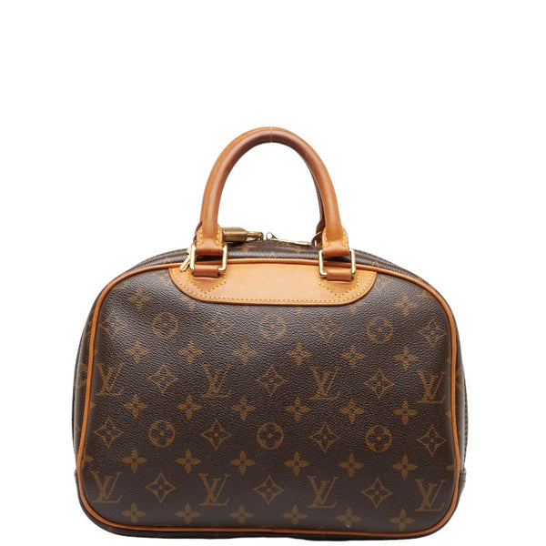 ルイ ヴィトン モノグラム トゥルーヴィル ハンドバッグ M42228 ブラウン PVC レザー レディース LOUIS VUITTON 【中古】