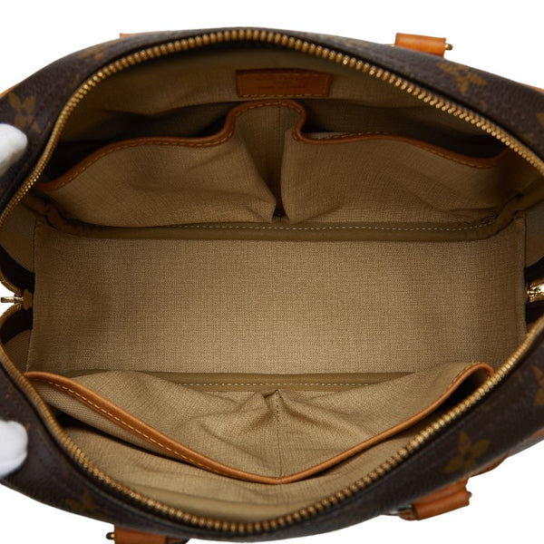 ルイ ヴィトン モノグラム トゥルーヴィル ハンドバッグ M42228 ブラウン PVC レザー レディース LOUIS VUITTON 【中古】