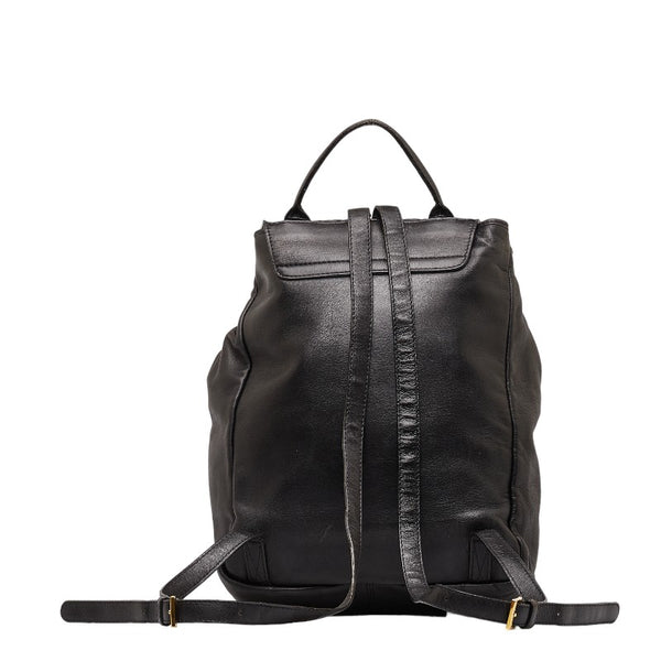 ボッテガヴェネタ イントレチャート リュック バックパック ブラック レザー レディース BOTTEGAVENETA 【中古】