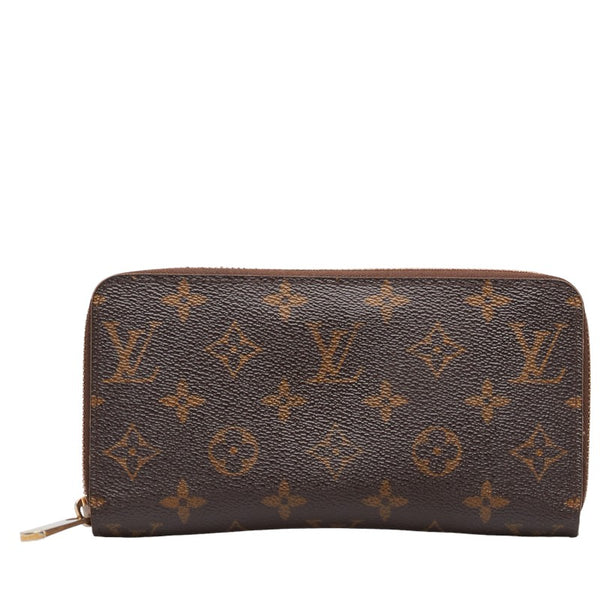 ルイ ヴィトン モノグラム ジッピーウォレット　 ラウンドファスナー 長財布 M60017 ブラウン PVC レディース LOUIS VUITTON 【中古】