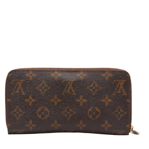 ルイ ヴィトン モノグラム ジッピーウォレット　 ラウンドファスナー 長財布 M60017 ブラウン PVC レディース LOUIS VUITTON 【中古】