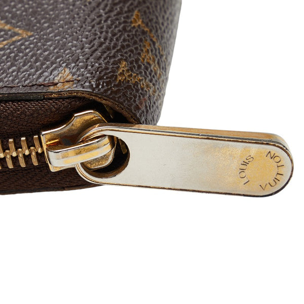 ルイ ヴィトン モノグラム ジッピーウォレット　 ラウンドファスナー 長財布 M60017 ブラウン PVC レディース LOUIS VUITTON 【中古】
