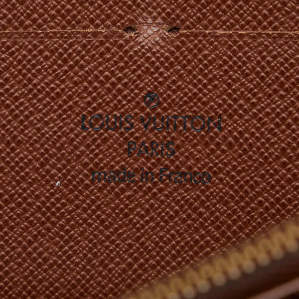 ルイ ヴィトン モノグラム ジッピーウォレット　 ラウンドファスナー 長財布 M60017 ブラウン PVC レディース LOUIS VUITTON 【中古】