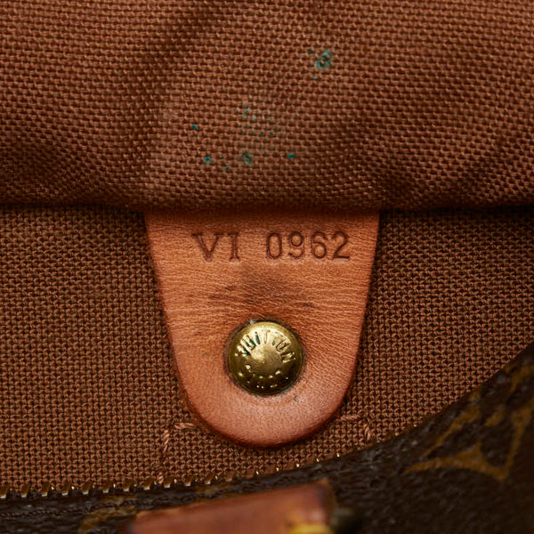 ルイ ヴィトン モノグラム スピーディ25 ミニボストンバッグ ハンドバッグ M41528 ブラウン PVC レザー レディース LOUIS VUITTON 【中古】