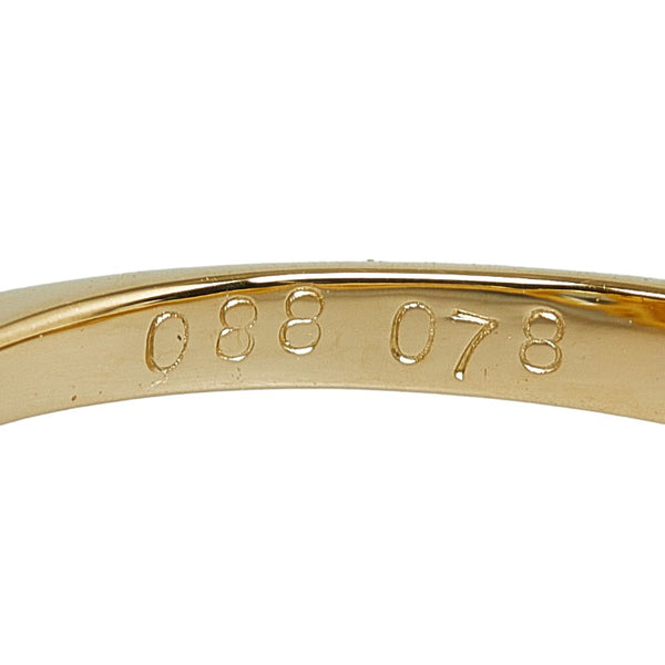 K18YG イエローゴールド ガーネット0.88ct アクアマリン0.78ct リング 指輪 レディース 9.5号 【中古】