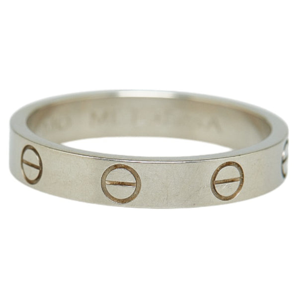 カルティエ ミニラブリング #56 リング 指輪 K18WG ホワイトゴールド レディース CARTIER 【中古】